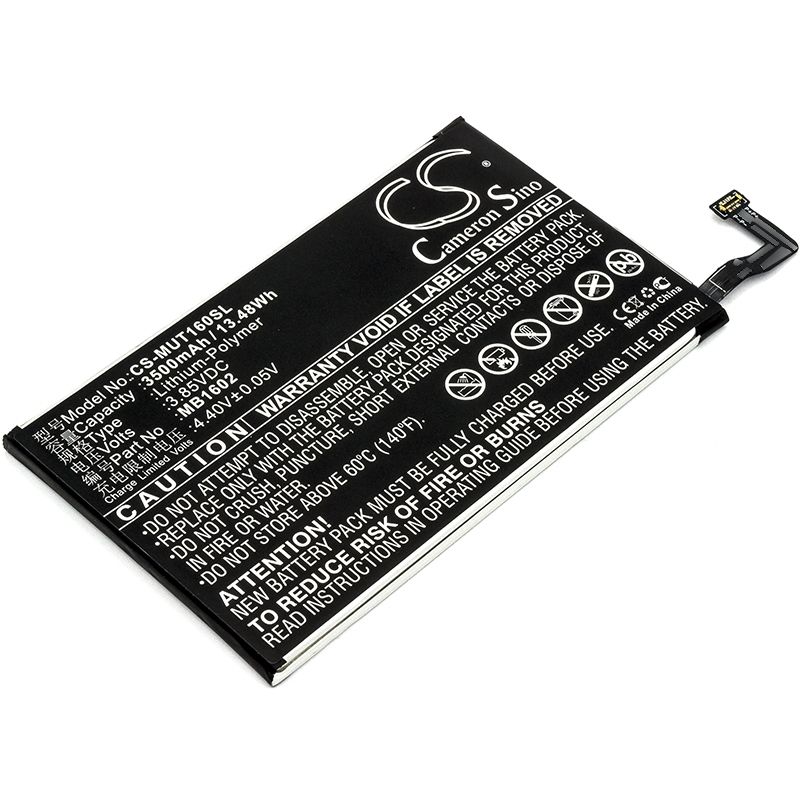 Li-Polymer Battery fits Meitu, mp1602, t8 3.85V, 3500mAh Mobile & SmartPhone Cameron Sino Technology Limited