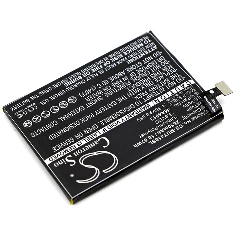 Li-Polymer Battery fits Meitu, v4, v4s 3.8V, 2650mAh Mobile & SmartPhone Cameron Sino Technology Limited