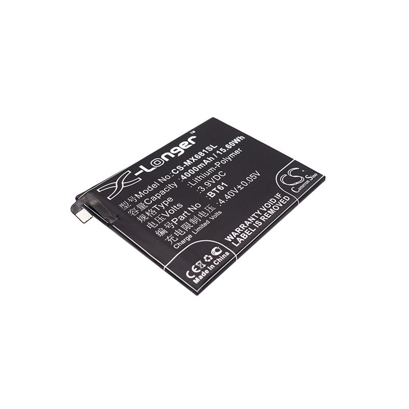 Li-Polymer Battery fits Meizu, l681c, l681h, l681q 3.9V, 4000mAh Mobile & SmartPhone Cameron Sino Technology Limited