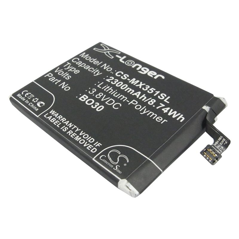 Li-Polymer Battery fits Meizu, m055, m351, m353 3.8V, 2300mAh Mobile & SmartPhone Cameron Sino Technology Limited
