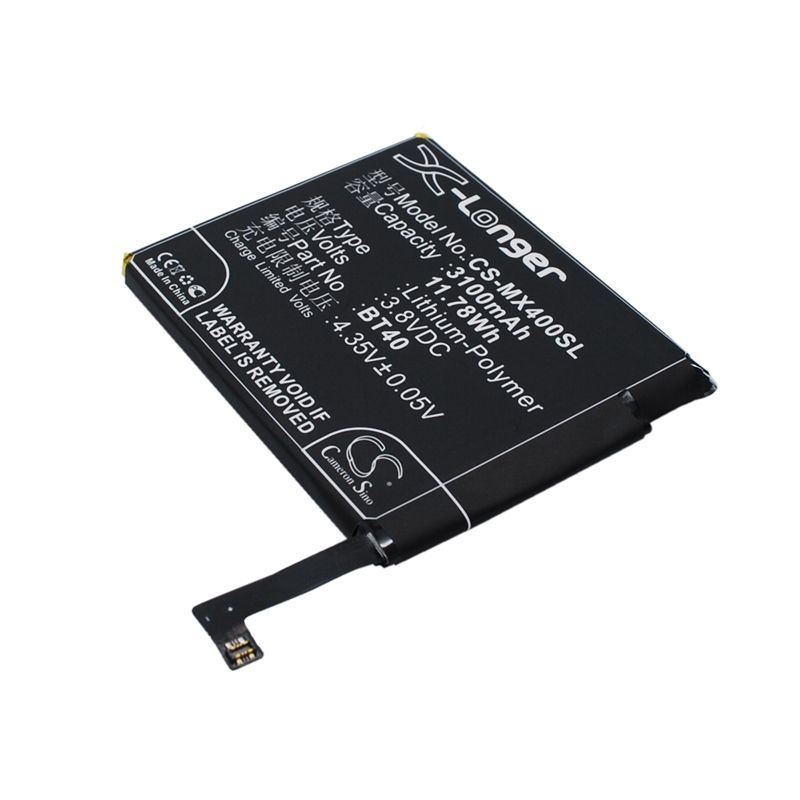 Li-polymer Battery Fits Meizu, M460, M461, Mx4 3.8v, 3100mah Mobile & SmartPhone Cameron Sino Technology Limited