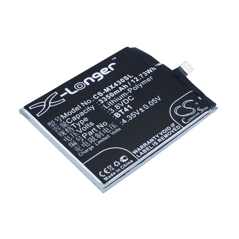 Li-Polymer Battery fits Meizu, m462u, mx4 pro, mx4swds0 3.8V, 3350mAh Mobile & SmartPhone Cameron Sino Technology Limited