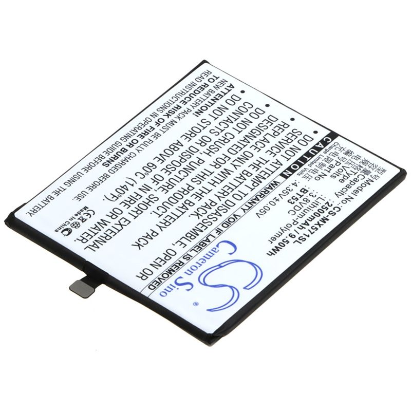Li-Polymer Battery fits Meizu, m570c, m570m, m570q 3.8V, 2500mAh Mobile & SmartPhone Cameron Sino Technology Limited