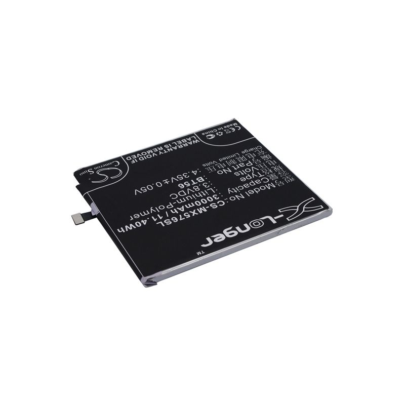 Li-Polymer Battery fits Meizu, m576, m576u, mx5 pro 3.8V, 3000mAh Mobile & SmartPhone Cameron Sino Technology Limited