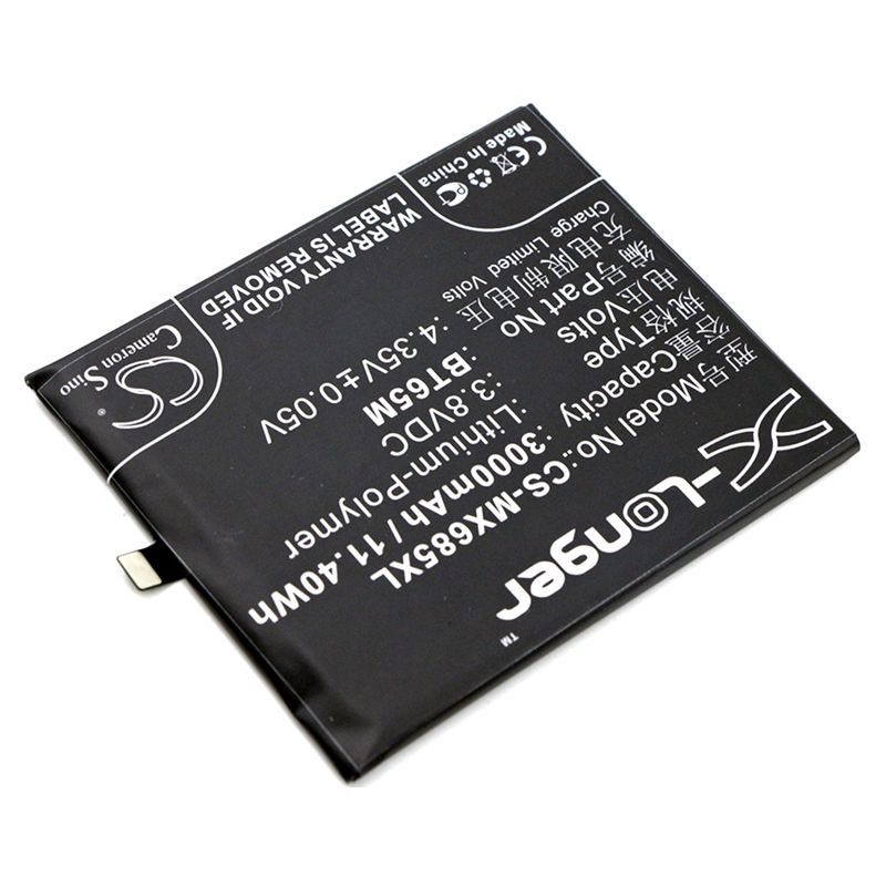 Li-Polymer Battery fits Meizu, m685c, m685q, m685u 3.8V, 3000mAh Mobile & SmartPhone Cameron Sino Technology Limited