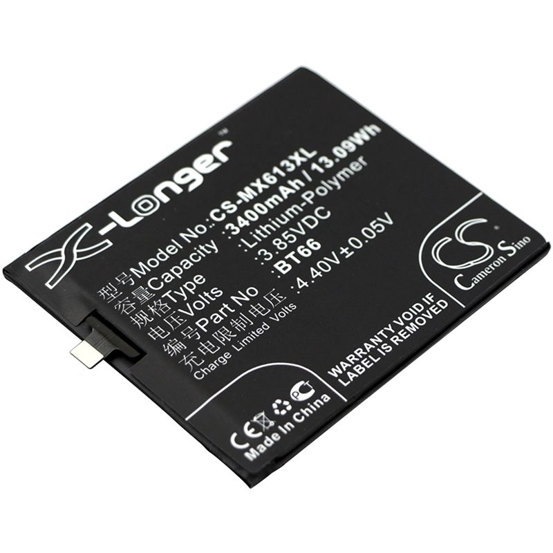 Li-Polymer Battery fits Meizu, m686, m686c, m686g 3.85V, 3400mAh Mobile & SmartPhone Cameron Sino Technology Limited