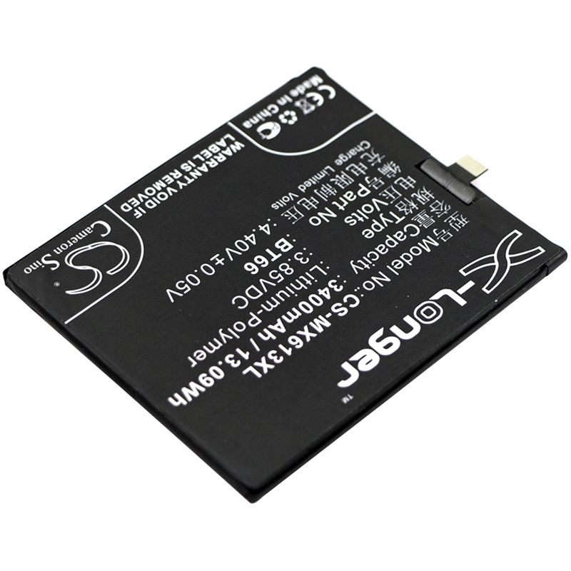 Li-Polymer Battery fits Meizu, m686, m686c, m686g 3.85V, 3400mAh Mobile & SmartPhone Cameron Sino Technology Limited