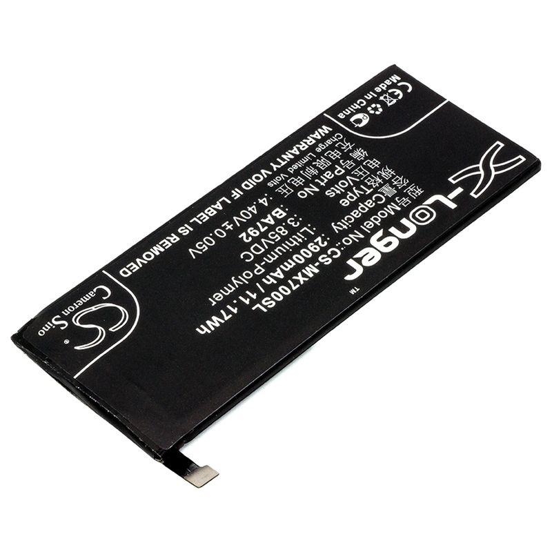 Li-polymer Battery Fits Meizu, M792c, M792q, Pro 7 3.85v, 2900mah Mobile & SmartPhone Cameron Sino Technology Limited