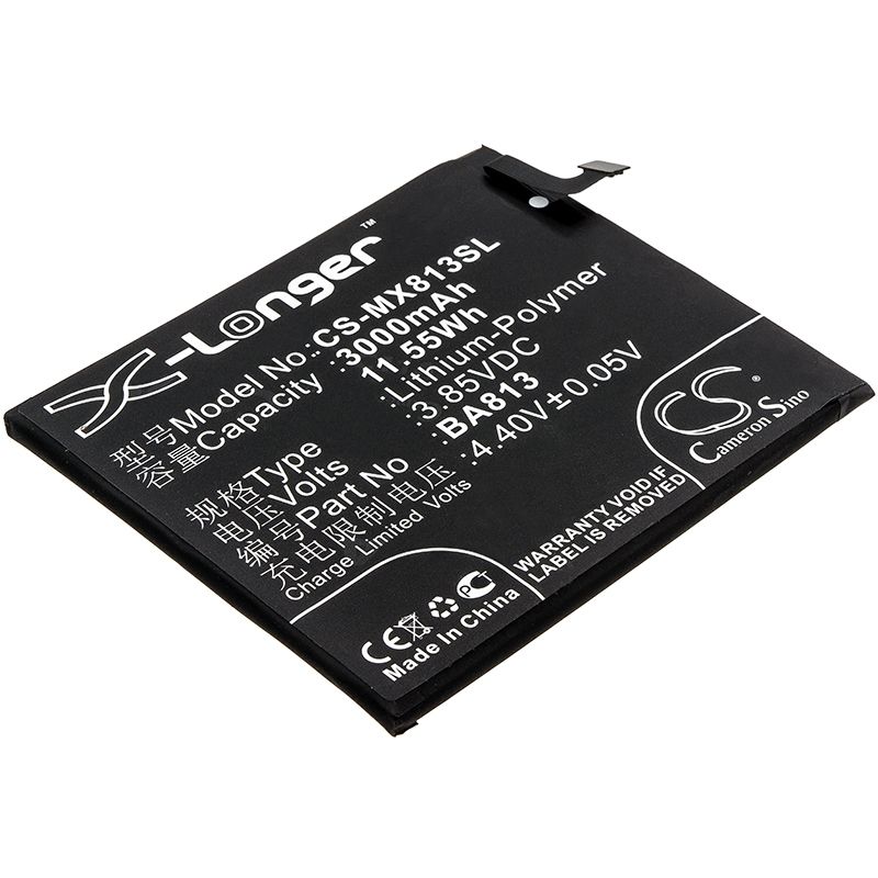 Li-Polymer Battery fits Meizu, m813q, v8 pro, v8 pro dual sim 3.85V, 3000mAh Mobile & SmartPhone Cameron Sino Technology Limited