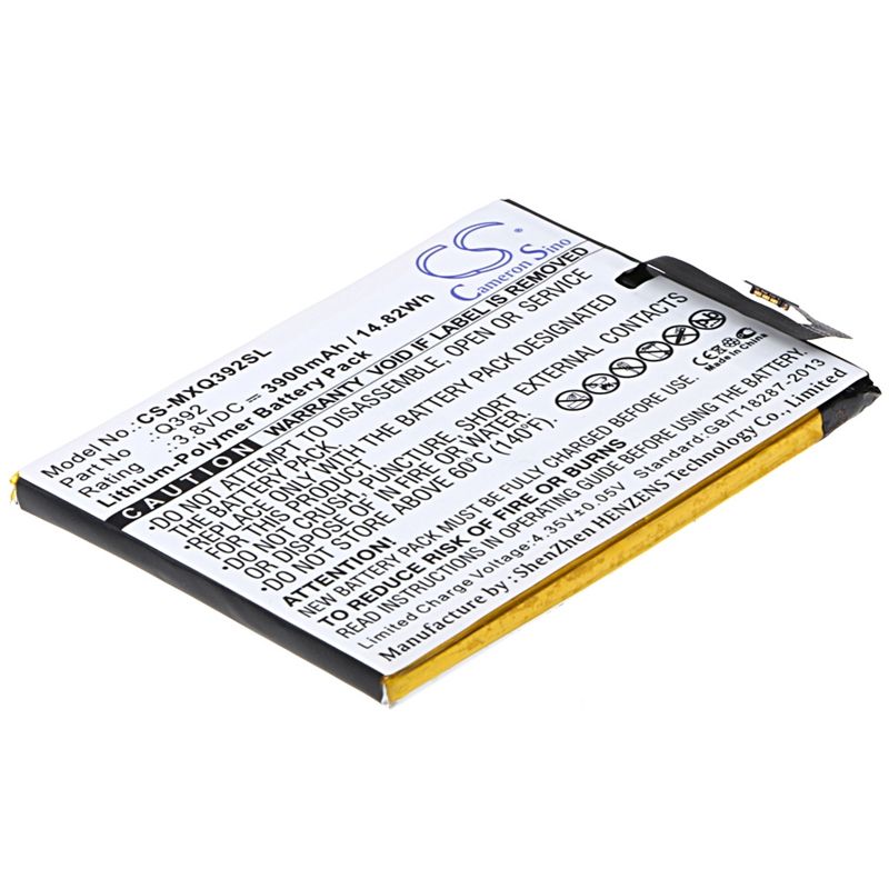 Li-Polymer Battery fits Micromax, canvas juice 3, q392 3.8V, 3900mAh Mobile & SmartPhone Cameron Sino Technology Limited