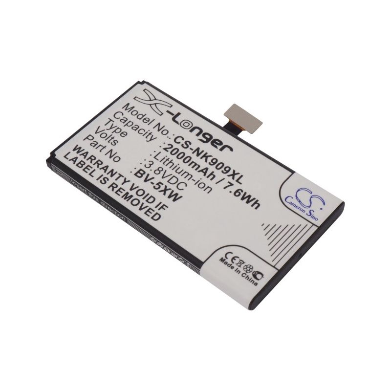 Li-ion Battery Fits Microsoft, Lumia 1020, Lumia 909, Nokia 3.8v, 2000mah Mobile & SmartPhone Cameron Sino Technology Limited