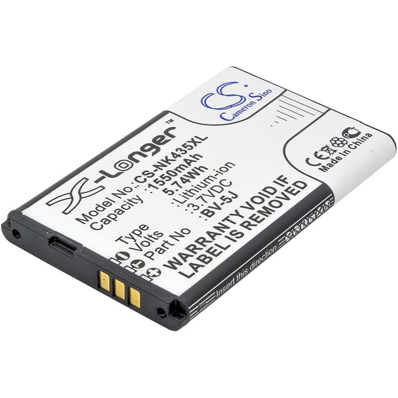 Li-ion Battery fits Microsoft, lumia 435, lumia 532, rm-1070 3.7V, 1550mAh Mobile & SmartPhone Cameron Sino Technology Limited