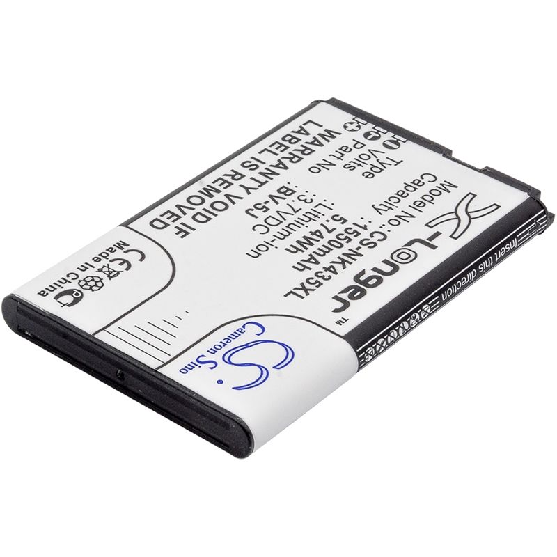 Li-ion Battery fits Microsoft, lumia 435, lumia 532, rm-1070 3.7V, 1550mAh Mobile & SmartPhone Cameron Sino Technology Limited