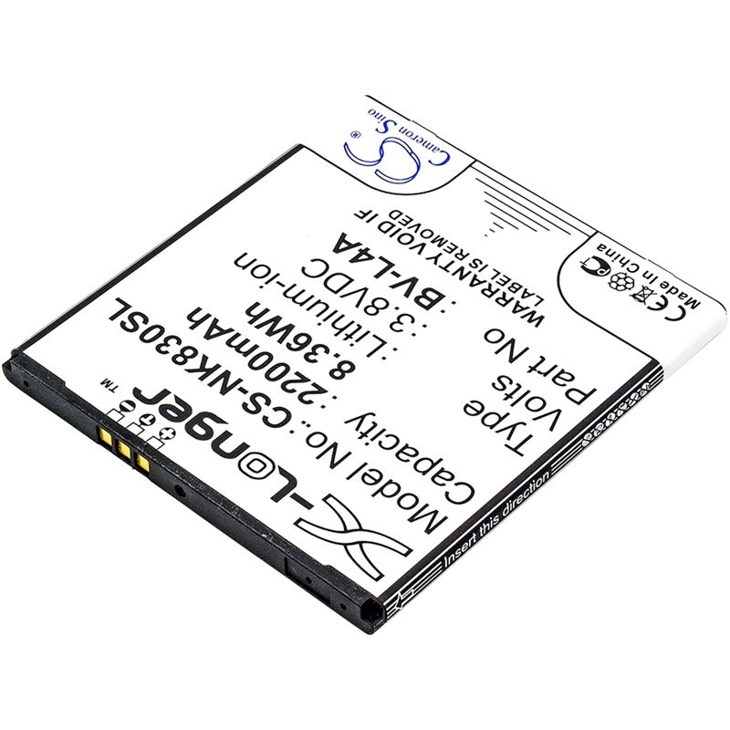 Li-ion Battery Fits Microsoft, Lumia 540, Lumia 540 Dual Sim, Lumia 830 3.8v, 2200mah Mobile & SmartPhone Cameron Sino Technology Limited