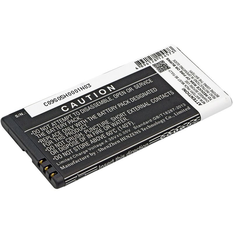 Li-ion Battery Fits Microsoft, Lumia 550, Lumia 730, Lumia 730 Dual Sim 3.8v, 2200mah Mobile & SmartPhone Cameron Sino Technology Limited