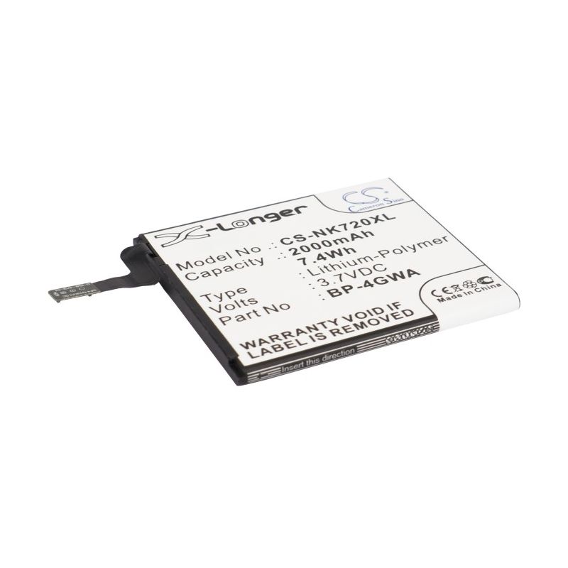 Li-polymer Battery Fits Microsoft, Lumia 625, Lumia 625h, Lumia 720 3.7v, 2000mah Mobile & SmartPhone Cameron Sino Technology Limited