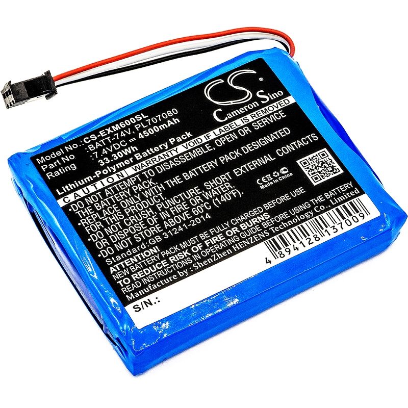 Li-Polymer Battery fits Extech, Ms6000, Ms6000 Oscilloscopes, Ms6060 7.4V, 4500mAh Equipment & Survey & Test Cameron Sino Technology Limited