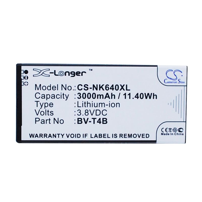 Li-polymer Battery Fits Microsoft, Lumia 640 Xl, Rm-1062, Rm-1063 3.8v, 3000mah Mobile & SmartPhone Cameron Sino Technology Limited