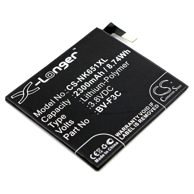 Li-Polymer Battery fits Microsoft, lumia 650 xl, nokia, lumia 650 xl 3.8V, 2300mAh Communications Cameron Sino Technology Limited (Suspended)