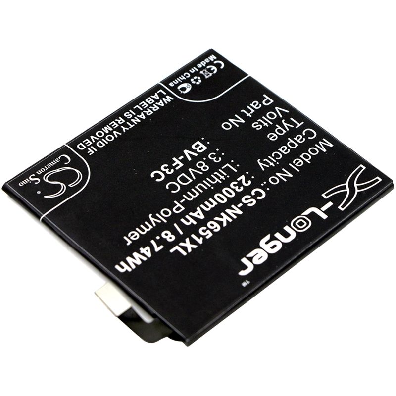Li-Polymer Battery fits Microsoft, lumia 650 xl, nokia, lumia 650 xl 3.8V, 2300mAh Communications Cameron Sino Technology Limited (Suspended)