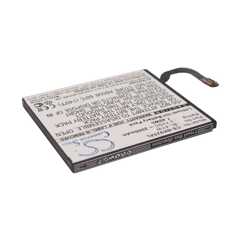 Li-ion Battery fits Microsoft, lumia 925, lumia 925.2, lumia 925t 3.7V, 2000mAh Mobile & SmartPhone Cameron Sino Technology Limited