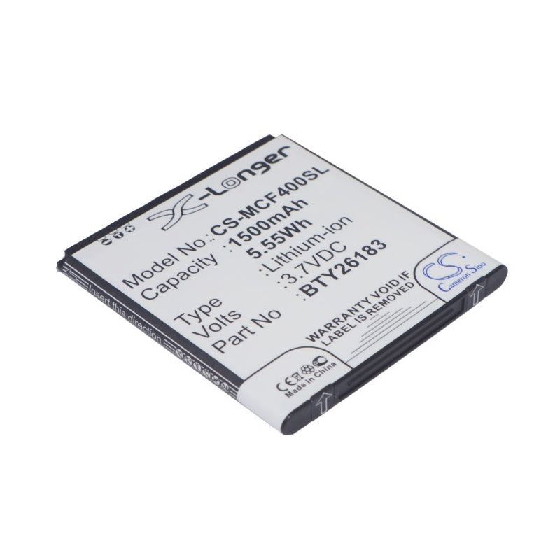 Li-ion Battery fits Mobistel, cynus f4, mt-7521b, mt-7521w 3.7V, 1500mAh Mobile & SmartPhone Cameron Sino Technology Limited