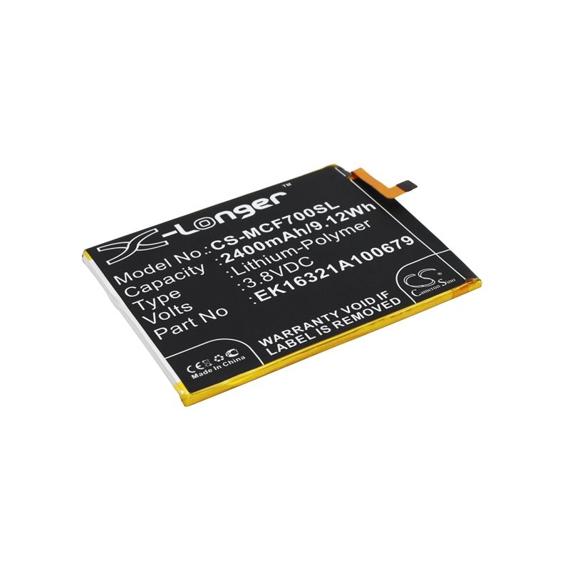 Li-Polymer Battery fits Mobistel, cynus f7, cynus f7 4g 3.8V, 2400mAh Communications Cameron Sino Technology Limited (Suspended)