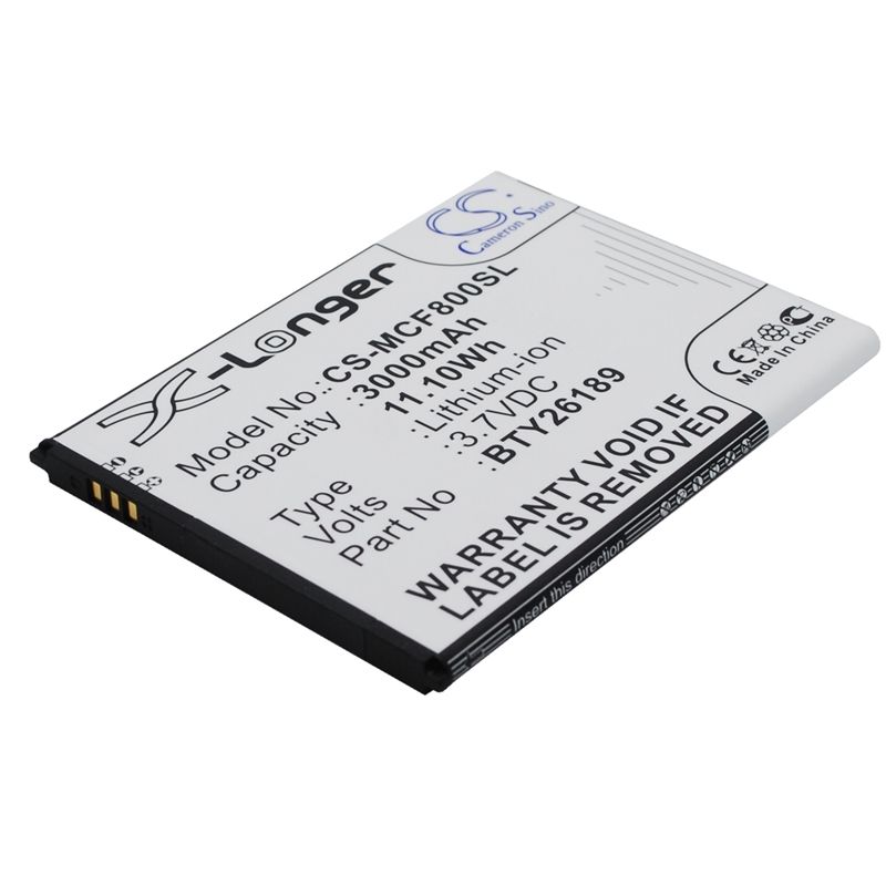 Li-ion Battery fits Mobistel, cynus f8 3.7V, 3000mAh Mobile & SmartPhone Cameron Sino Technology Limited