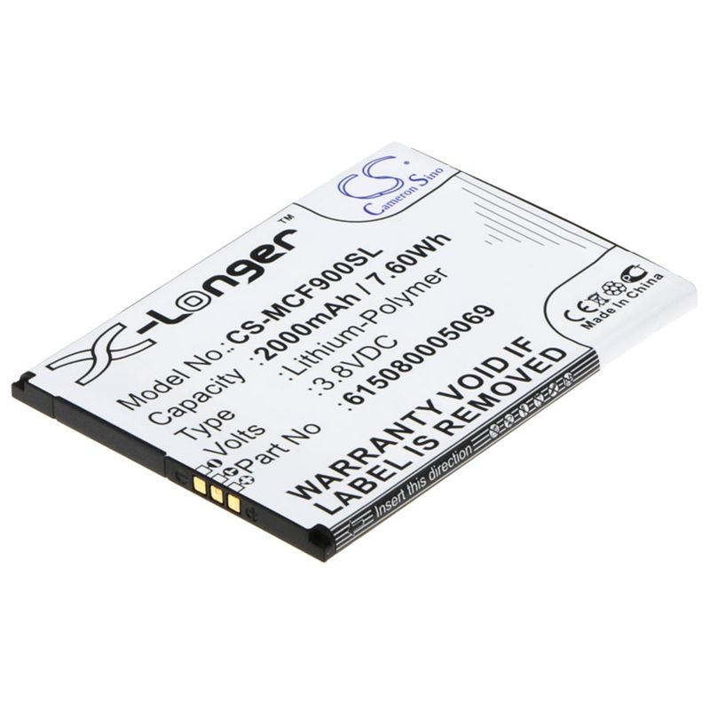 Li-Polymer Battery fits Mobistel, cynus f9, cynus f9 4g, f303-s 3.8V, 2000mAh Mobile & SmartPhone Cameron Sino Technology Limited