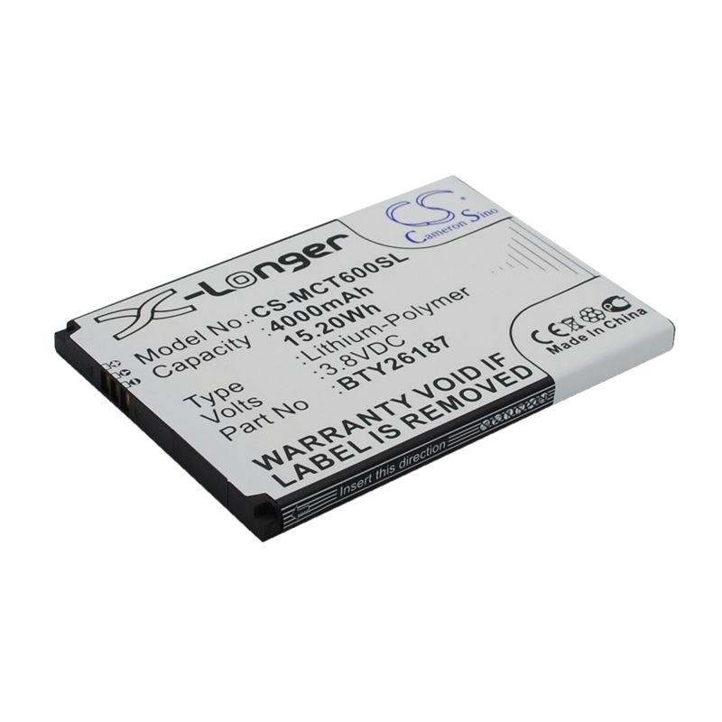 Li-Polymer Battery fits Mobistel, cynus t6 3.8V, 4000mAh Mobile & SmartPhone Cameron Sino Technology Limited