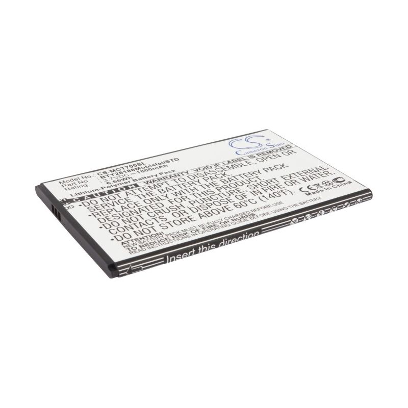Li-Polymer Battery fits Mobistel, cynus t7, mt-600s, mt-600w 3.7V, 1800mAh Mobile & SmartPhone Cameron Sino Technology Limited