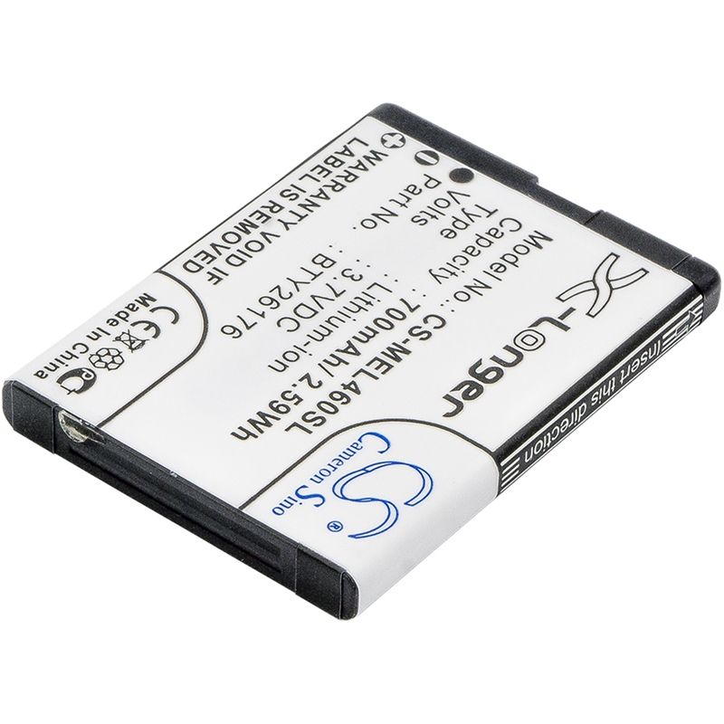 Li-ion Battery fits Mobistel, el460, el460 dual 3.7V, 700mAh Mobile & SmartPhone Cameron Sino Technology Limited