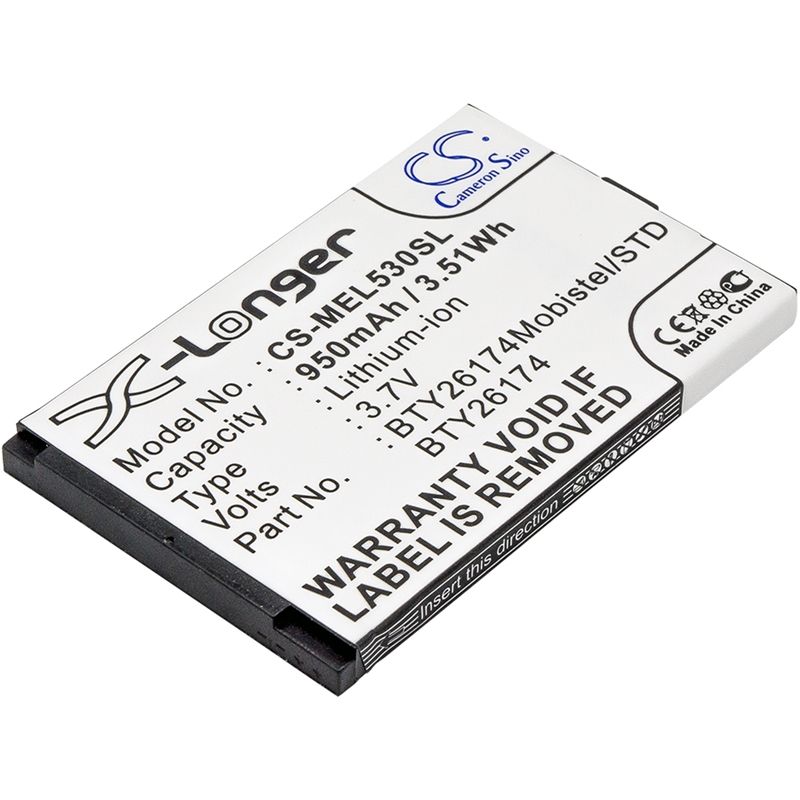 Li-ion Battery fits Mobistel, el530, el530 dual 3.7V, 950mAh Mobile & SmartPhone Cameron Sino Technology Limited
