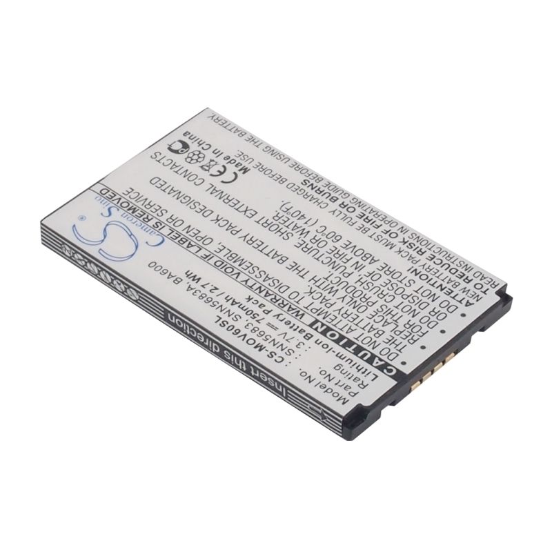 Li-ion Battery Fits Motorola, 270c, A630, A760 3.7v, 750mah Mobile & SmartPhone Cameron Sino Technology Limited