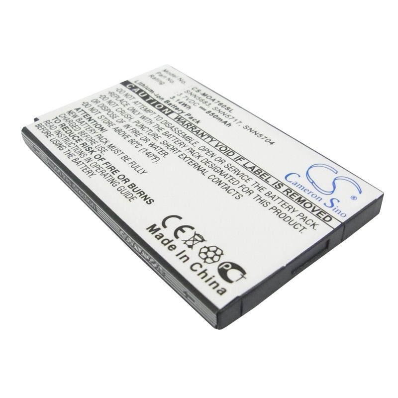 Li-ion Battery Fits Motorola, A630, A760, A768 3.7v, 850mah Mobile & SmartPhone Cameron Sino Technology Limited