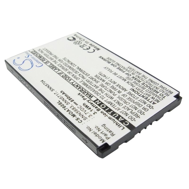 Li-ion Battery Fits Motorola, A630, A760, A768 3.7v, 850mah Mobile & SmartPhone Cameron Sino Technology Limited