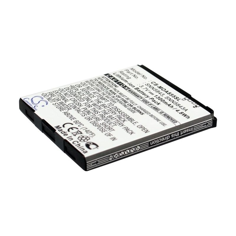 Li-ion Battery Fits Motorola, A855 Sholes Android, A954, A956 3.7v, 1300mah Mobile & SmartPhone Cameron Sino Technology Limited