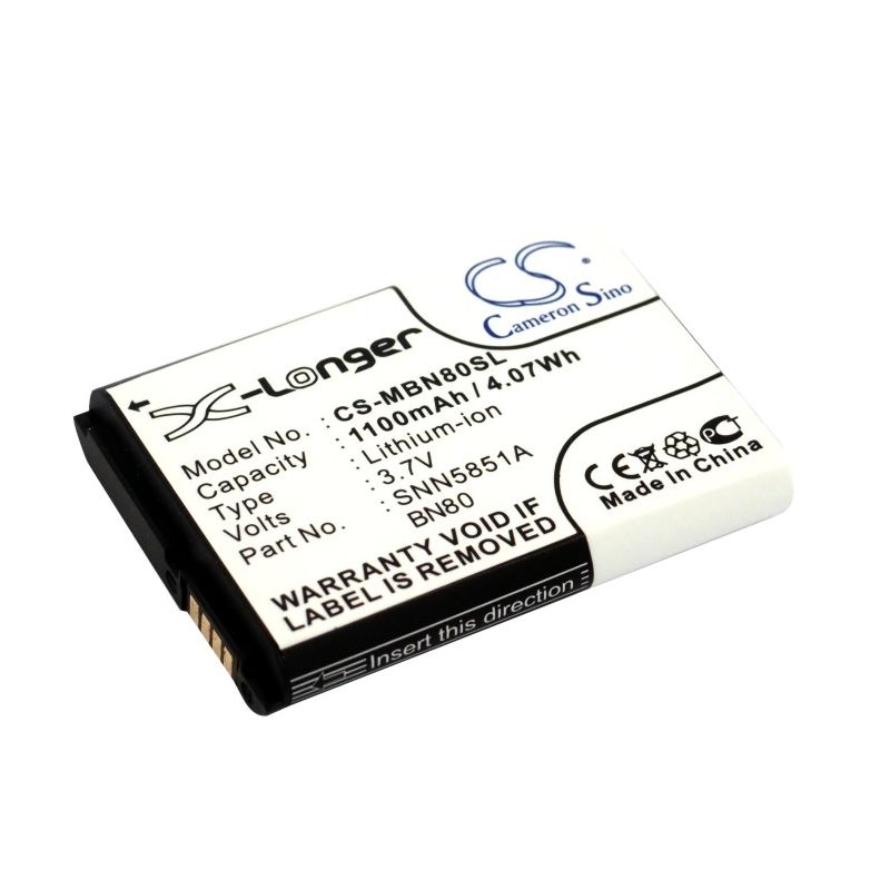 Li-ion Battery fits Motorola, backflip, backflip i886, enzo 3.7V, 1100mAh Mobile & SmartPhone Cameron Sino Technology Limited