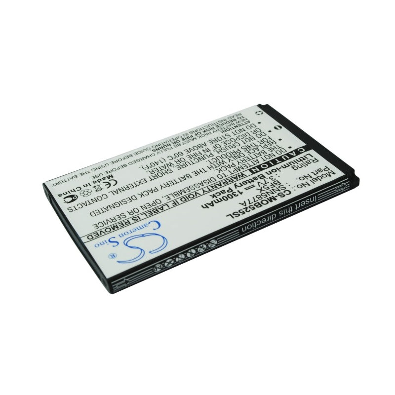 Li-ion Battery fits Motorola, bravo, defy, defy xt 3.7V, 1300mAh Mobile & SmartPhone Cameron Sino Technology Limited