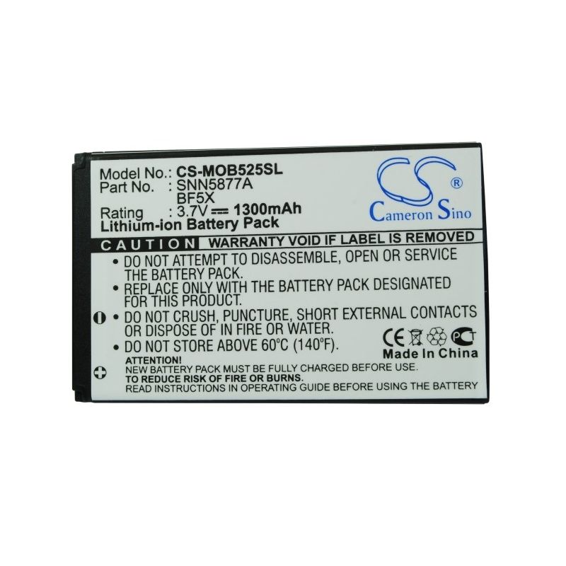 Li-ion Battery fits Motorola, bravo, defy, defy xt 3.7V, 1300mAh Mobile & SmartPhone Cameron Sino Technology Limited