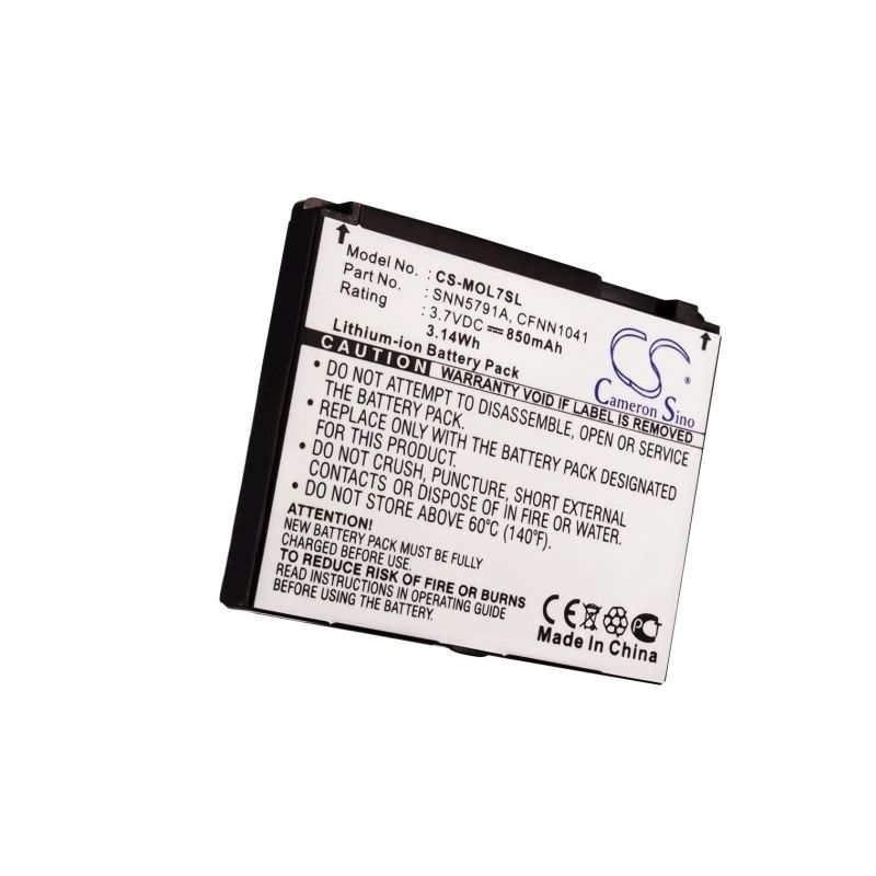 Li-ion Battery fits Motorola, c257, c261, e6 3.7V, 850mAh Mobile & SmartPhone Cameron Sino Technology Limited
