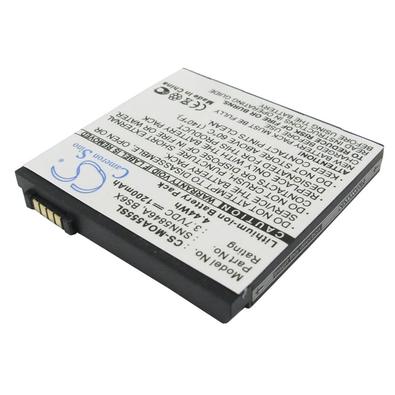 Li-ion Battery fits Motorola, calgary, devour a555, mb501 3.7V, 1200mAh Mobile & SmartPhone Cameron Sino Technology Limited (Suspended)