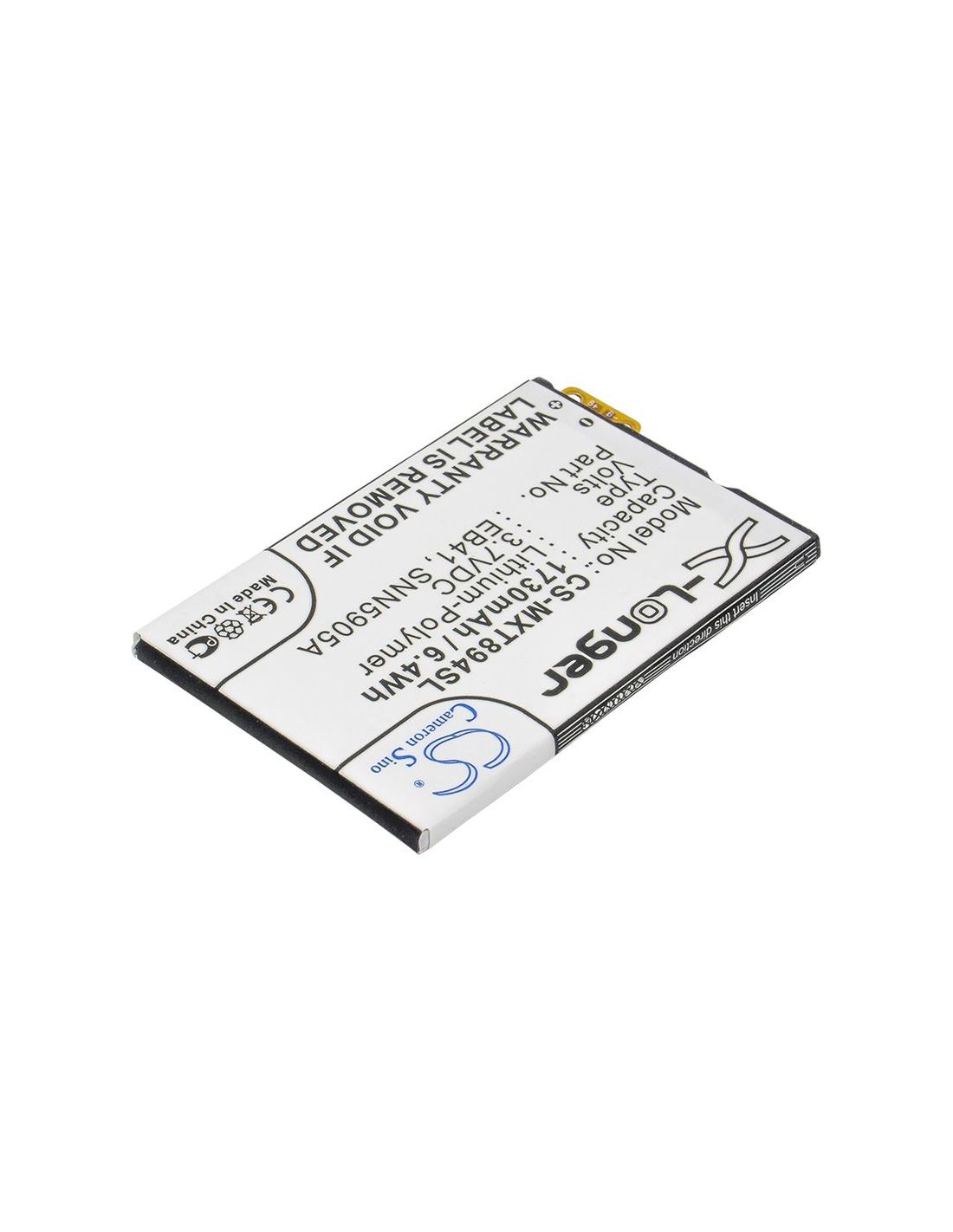Li-Polymer Battery fits Motorola, droid 4, p893, p894 3.7V, 1730mAh Mobile & SmartPhone Cameron Sino Technology Limited