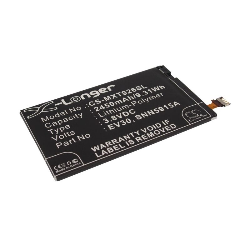 Li-polymer Battery Fits Motorola, Droid Razr Maxx, Droid Razr Maxx Hd 4g, Xt916m 3.8v, 2450mah Mobile & SmartPhone Cameron Sino Technology Limited
