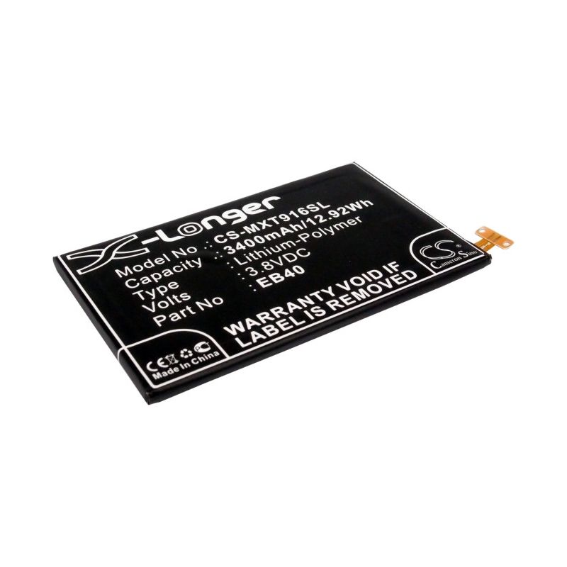 Li-Polymer Battery fits Motorola, droid razr maxx, xt912m, xt916 3.8V, 3400mAh Mobile & SmartPhone Cameron Sino Technology Limited