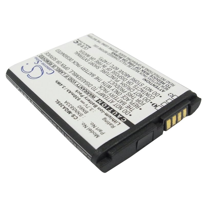 Li-ion Battery fits Motorola, eco a45, hint qa30, i856 debut 3.7V, 930mAh Mobile & SmartPhone Cameron Sino Technology Limited