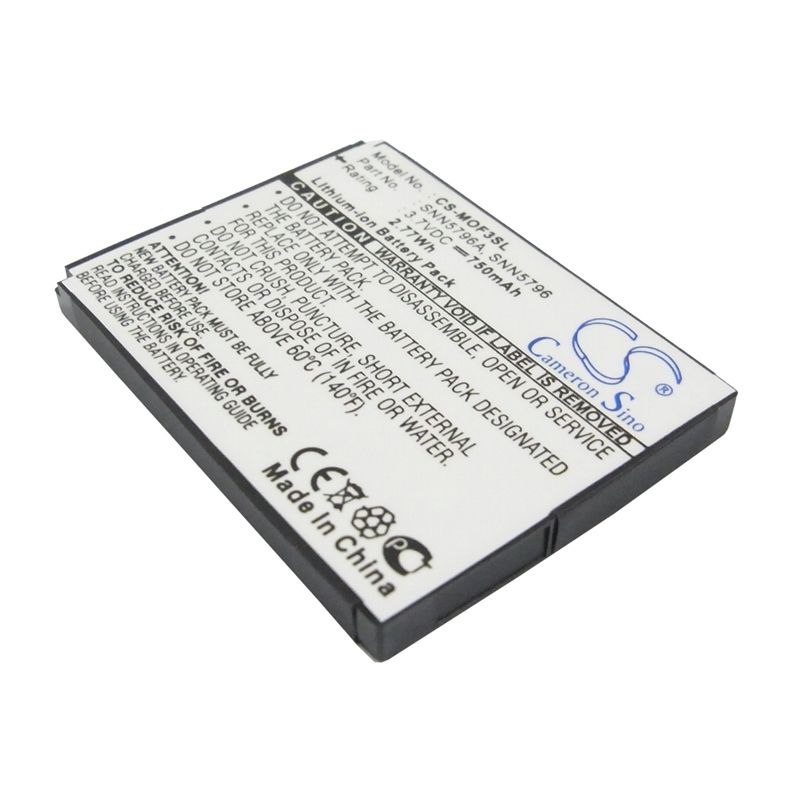 Li-ion Battery fits Motorola, em25, em325, f3 3.7V, 750mAh Mobile & SmartPhone Cameron Sino Technology Limited