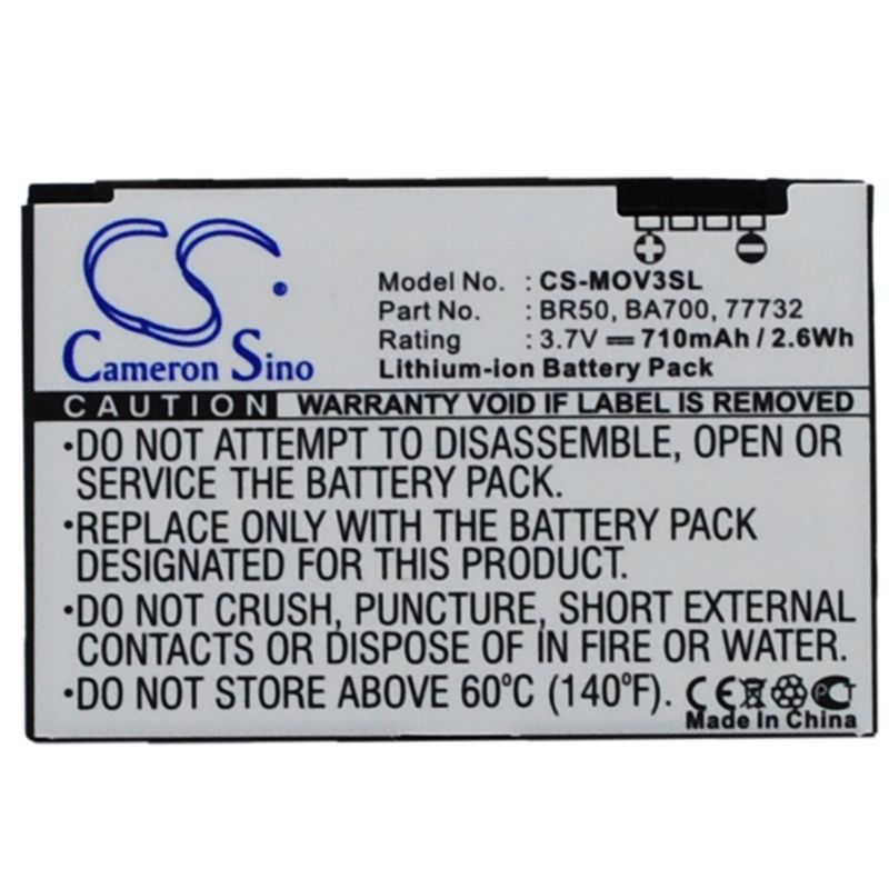 Li-ion Battery fits Motorola, flip p, lifestyle 285, pebl u6 3.7V, 710mAh Mobile & SmartPhone Cameron Sino Technology Limited
