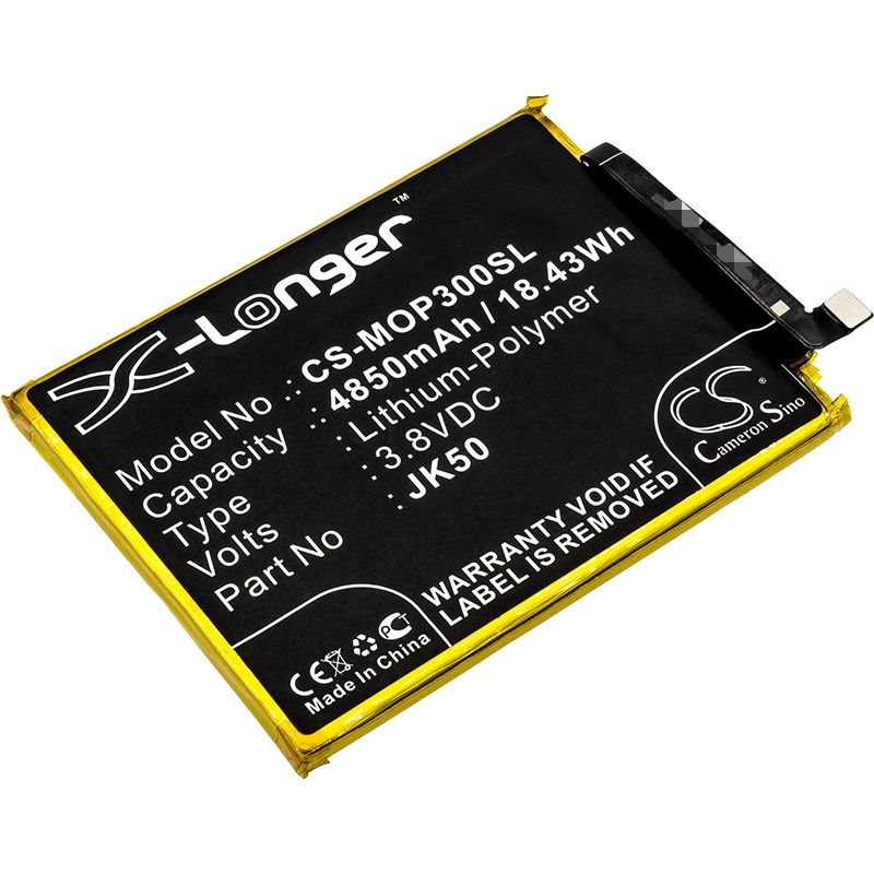 Li-Polymer Battery fits Motorola, g7 power, one power, p30 note 3.8V, 4850mAh Mobile & SmartPhone Cameron Sino Technology Limited
