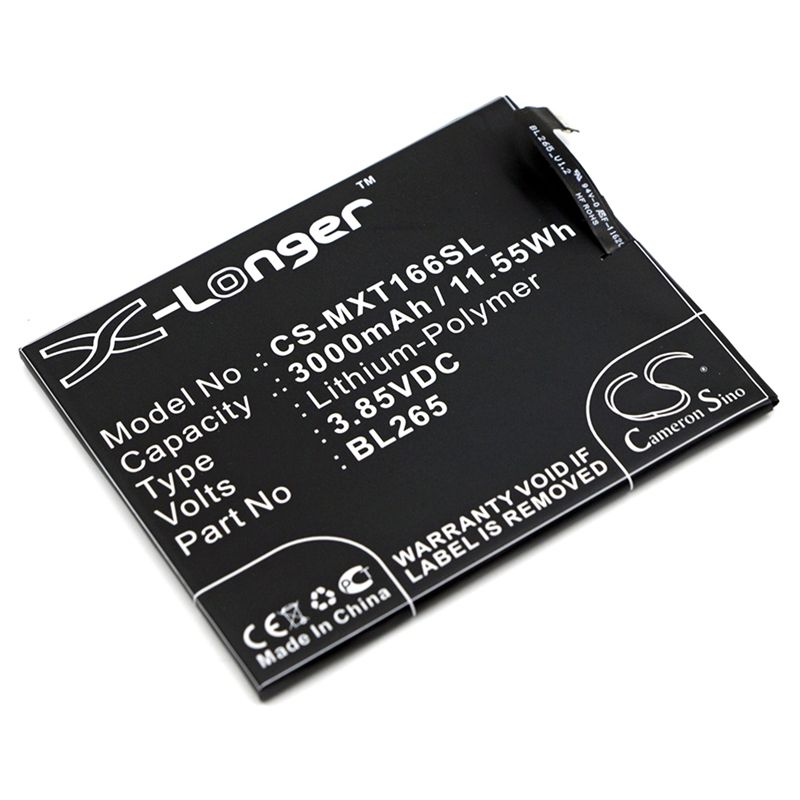 Li-Polymer Battery fits Motorola, kung-fu, moto m, moto m dual sim 3.85V, 3000mAh Mobile & SmartPhone Cameron Sino Technology Limited